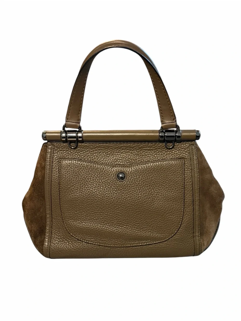 Coach Drifter Top Handle Satchel & Wristlet with Western Rivets & Tigers Eye - Picture 5 of 16